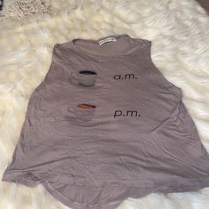 Jonathan Saint Coffee Muscle Tee Size M